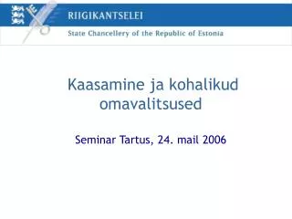 kaasamine ja kohalikud omavalitsused