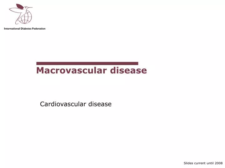 macrovascular disease
