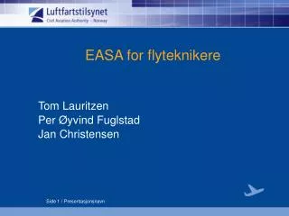easa for flyteknikere