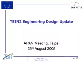 TEIN2 Engineering Design Update