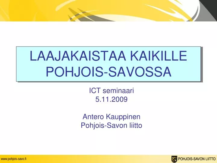 laajakaistaa kaikille pohjois savossa