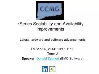 zSeries Scalability and Availability improvements