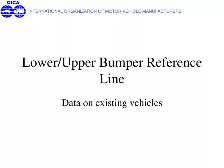 lower upper bumper reference line