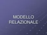 MODELLO RELAZIONALE - slide 1