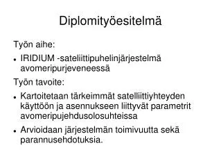 diplomity esitelm