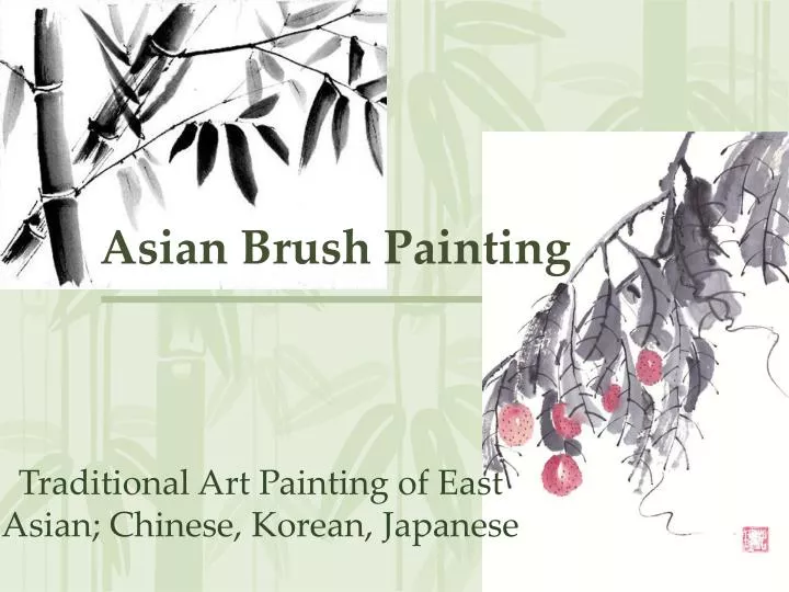 asian brush painting