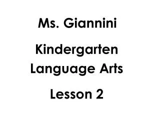 Ms. Giannini