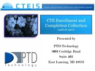 CTE Enrollment and Completion Collection (4483 &amp; 4301)
