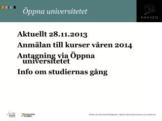 ppna universitetet