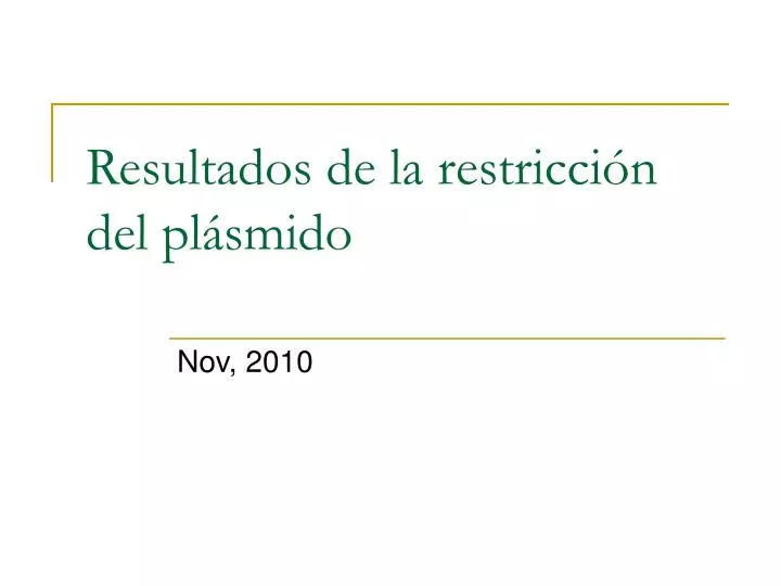 resultados de la restricci n del pl smido