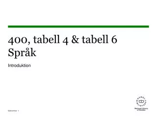 400 tabell 4 tabell 6 spr k