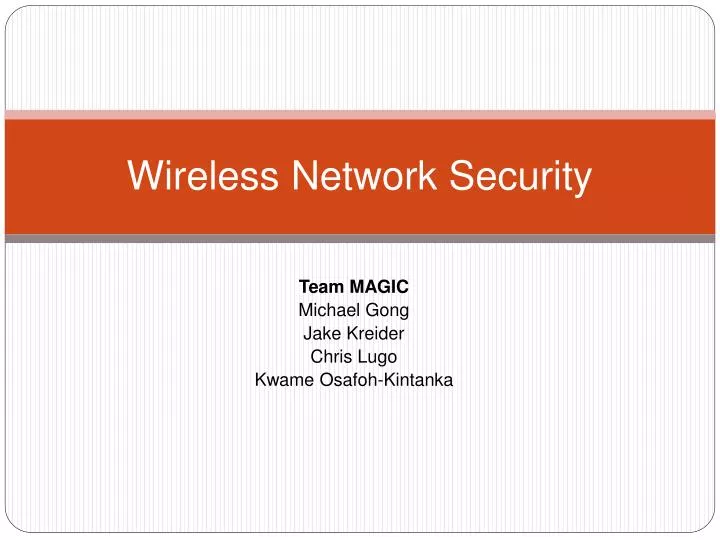 wireless network security