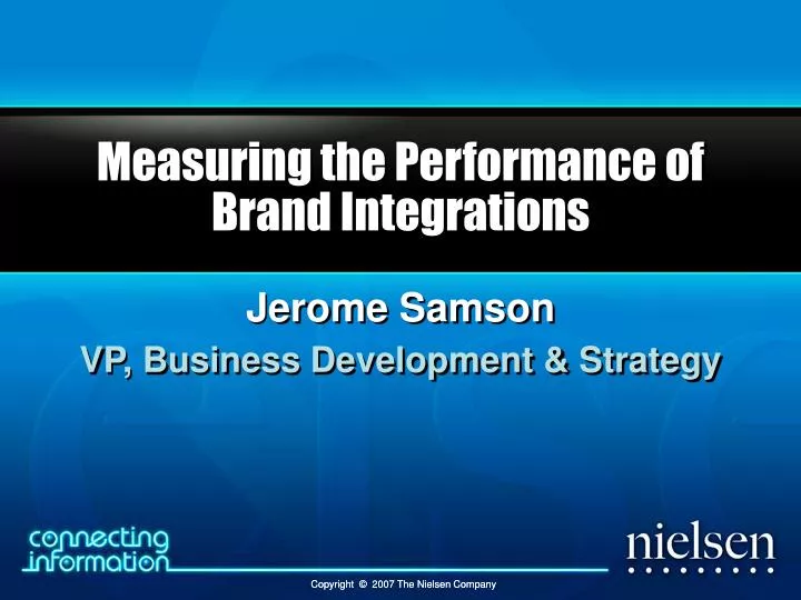 measuring the performance of brand integrations