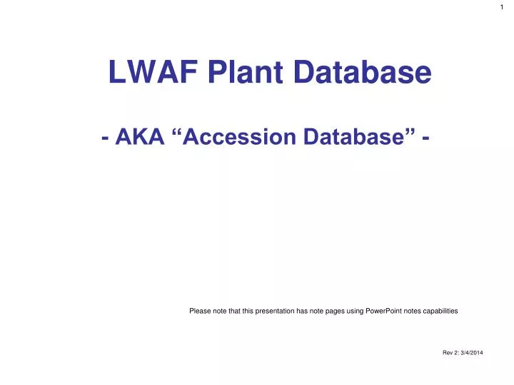 lwaf plant database