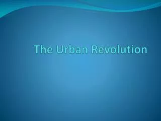 The Urban Revolution