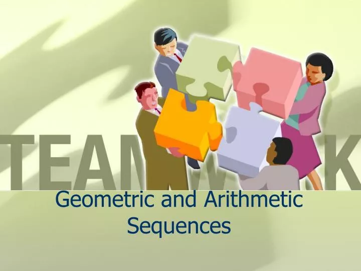 geometric and arithmetic sequences