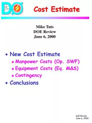 Cost Estimate