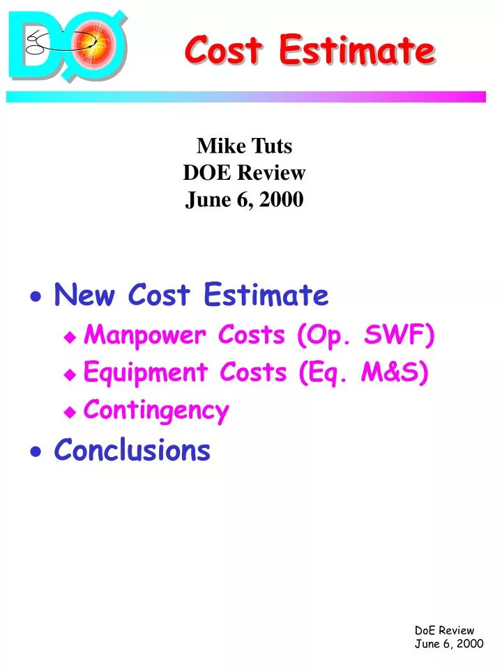 cost estimate