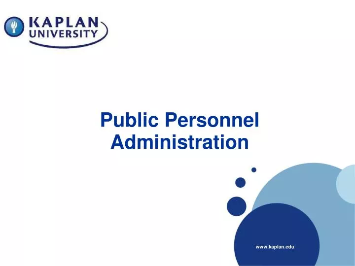 public personnel administration