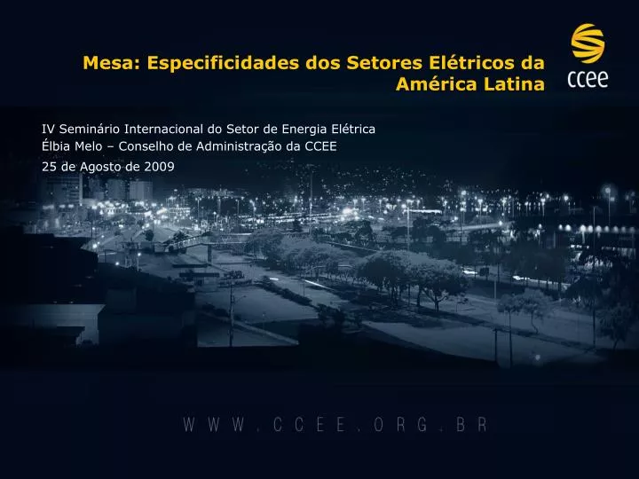 mesa especificidades dos setores el tricos da am rica latina