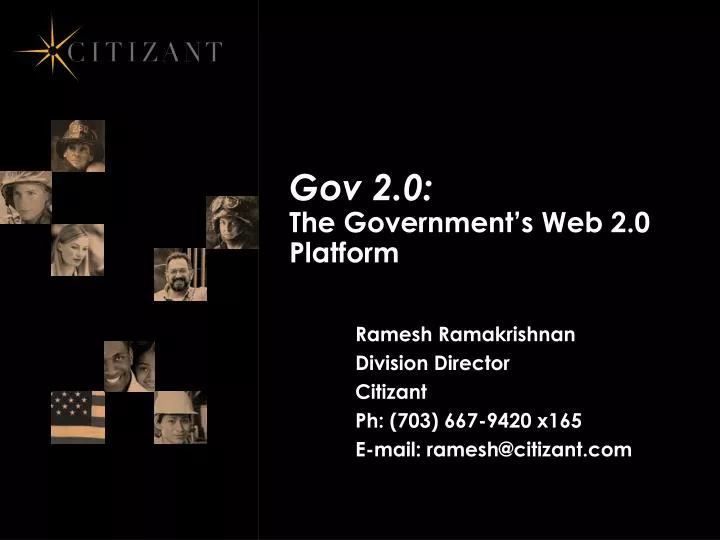 gov 2 0 the government s web 2 0 platform