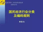 国民经济行业分类 及编码规则 - slide 1