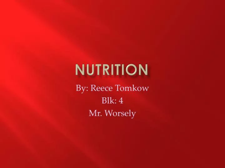 nutrition