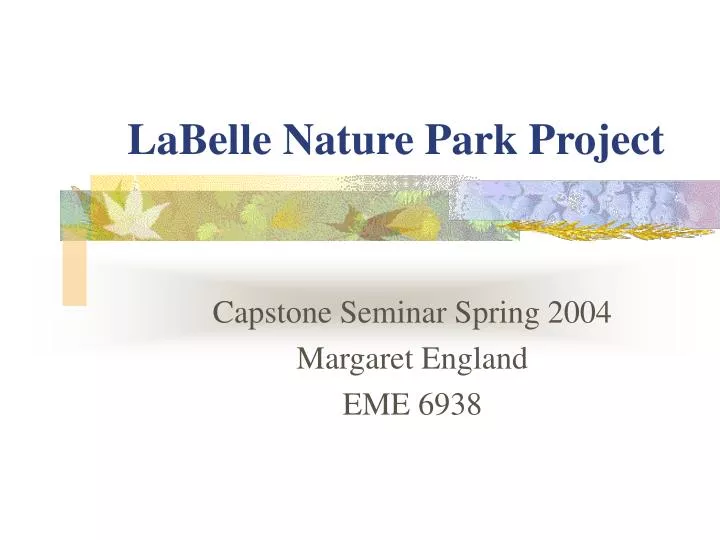 labelle nature park project