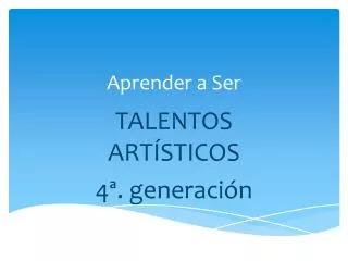 aprender a ser