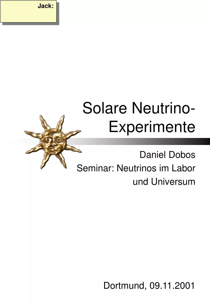 solare neutrino experimente
