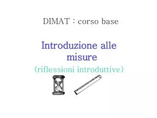 introduzione alle misure riflessioni introduttive