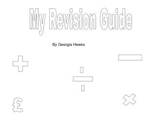 My Revision Guide