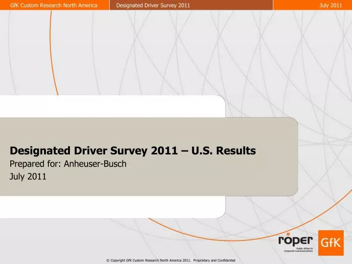 designated driver survey 2011 u s results