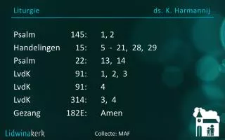 liturgie ds k harmannij