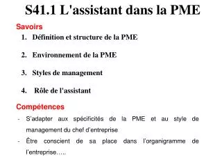 s41 1 l assistant dans la pme