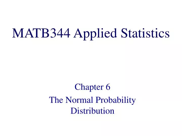 matb344 applied statistics