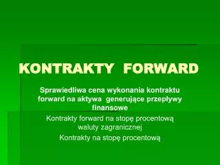 kontrakty forward