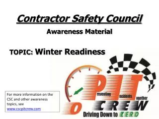 Contractor Safety Council