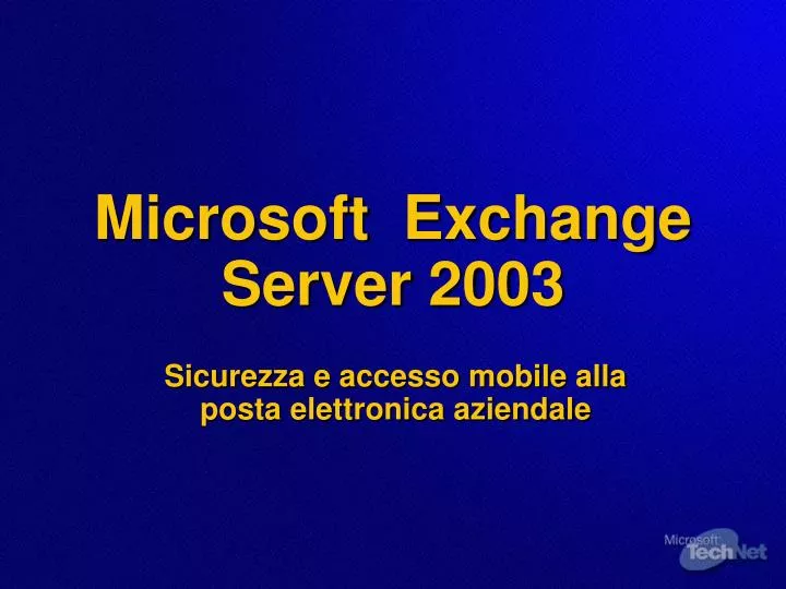 microsoft exchange server 2003