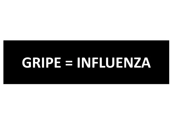 gripe influenza