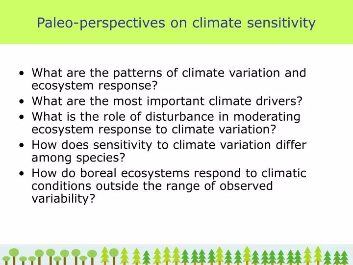 paleo perspectives on climate sensitivity