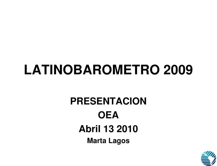 latinobarometro 2009