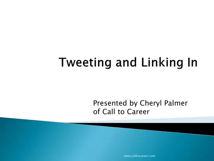 tweeting and linking in