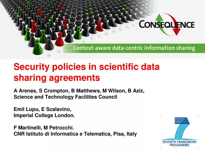 security policies in scientific data sharing agreements