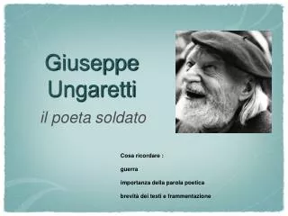 giuseppe ungaretti