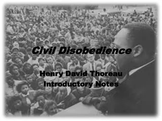 Civil Disobedience