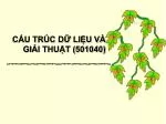 CẤU TRÚC DỮ LIỆU VÀ GIẢI THUẬT (501040) - slide 1
