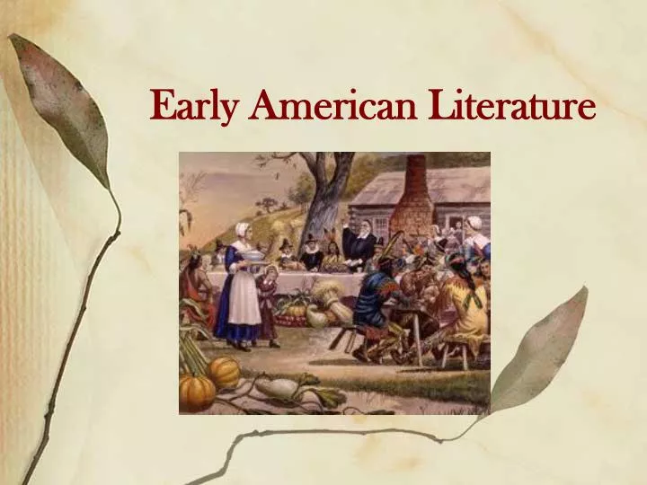 early american literature
