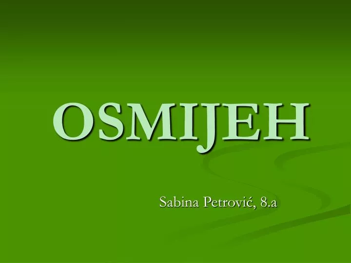 osmijeh