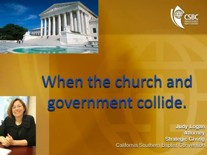 when the church and government collide